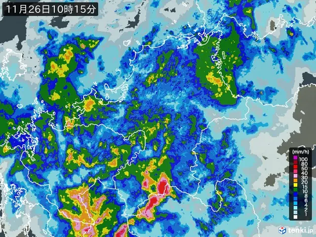 福岡県の雨雲レーダー 実況 日本気象協会 Tenki Jp