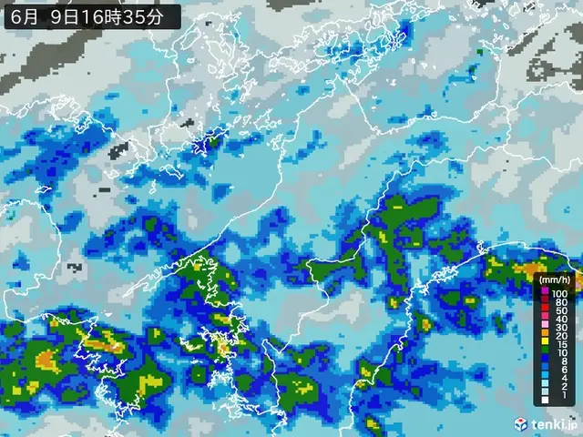 山口県の雨雲レーダー(実況) - 日本気象協会 tenki.jp